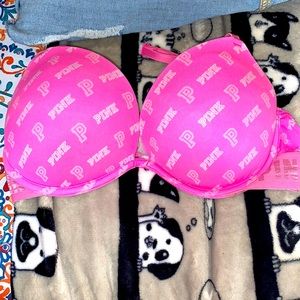 Pink bra! 32D push up bra